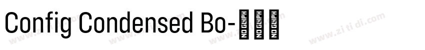Config Condensed Bo字体转换